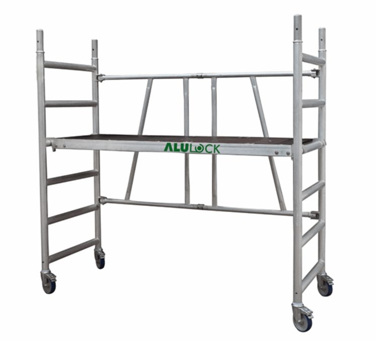 Foldestillads arbejdshøjde: 3,65  m