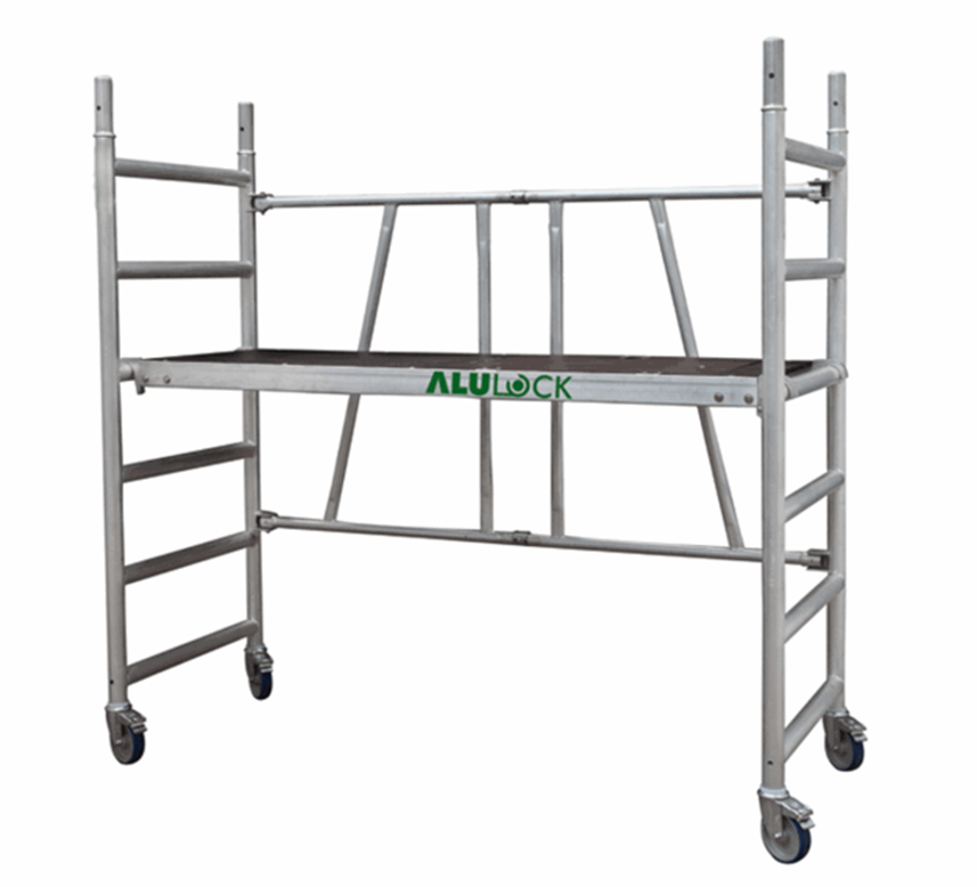 Foldestillads arbejdshøjde: 3,65  m