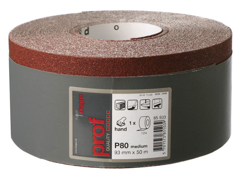 Prof. Hand slibepapir 93 mm x 50 m